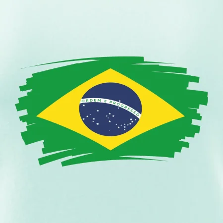 Brazília vlajka štetkou