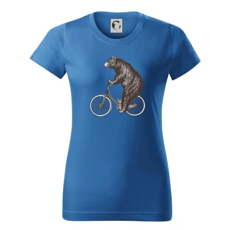 Medveď na bicykli