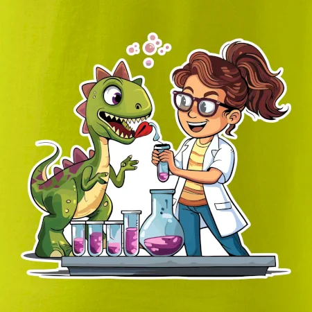 Chemik a dinosaurus - dievča