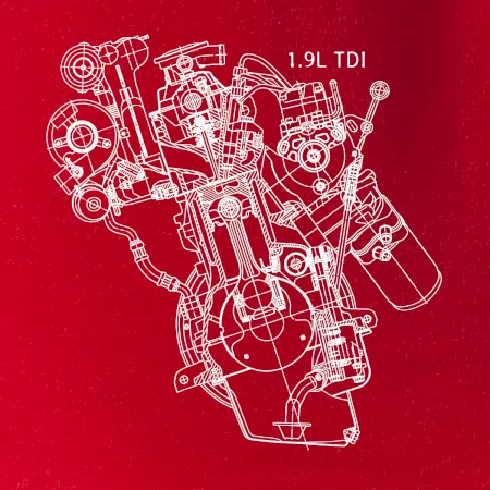Motor Škoda/ VW 1.9L  TDI z boku