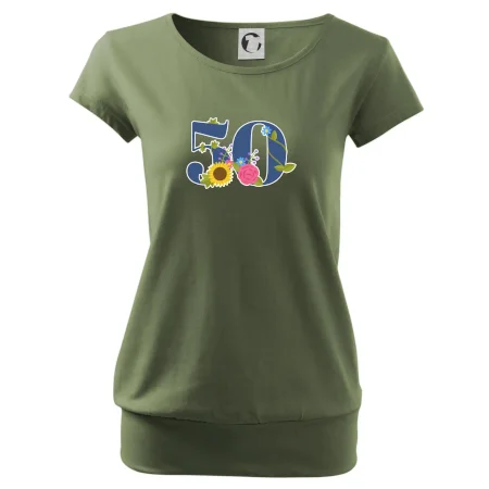 Kvetinové číslo kreslené - 50
