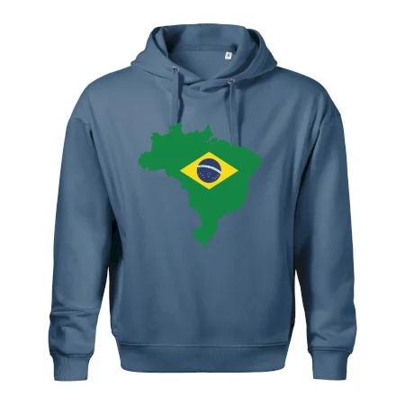 Brazília vlajka v mape