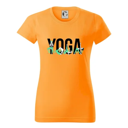 Yoga nápis farebný