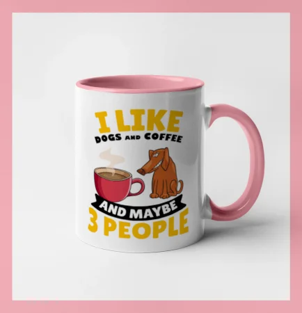 I like dogs and coffee and maybe 3 people