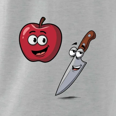 Parové tričko - Jablko a nôž