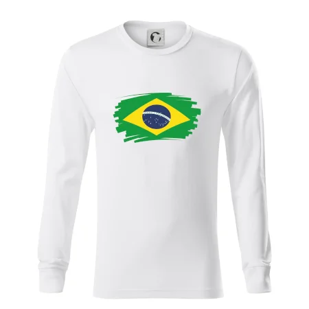 Brazília vlajka štetkou