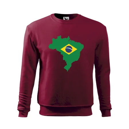 Brazília vlajka v mape