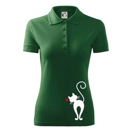 Zamilovaná mačka zozadu