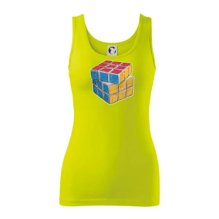 Rubikova kocka kreslená