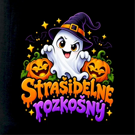 Strašidelne rozkošný duch s tekvicami