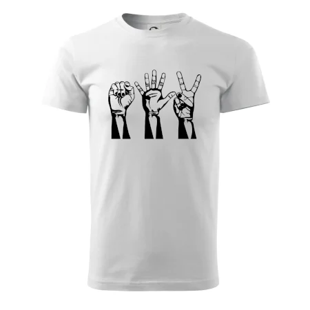 Kameň nožnice papier čierne