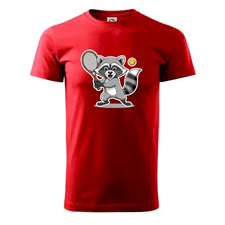 Mýval hrá tenis kreslený