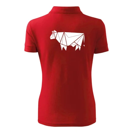 Origami krava z boku