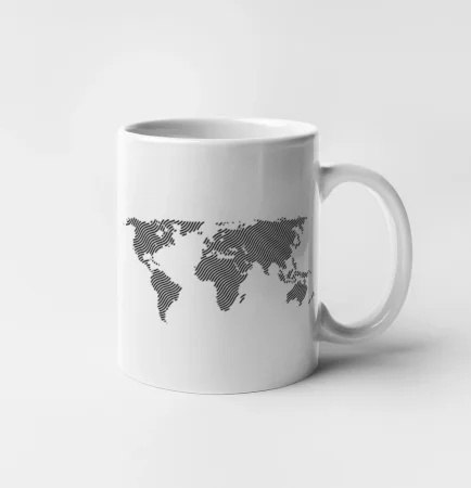 Mapa sveta odtlačok