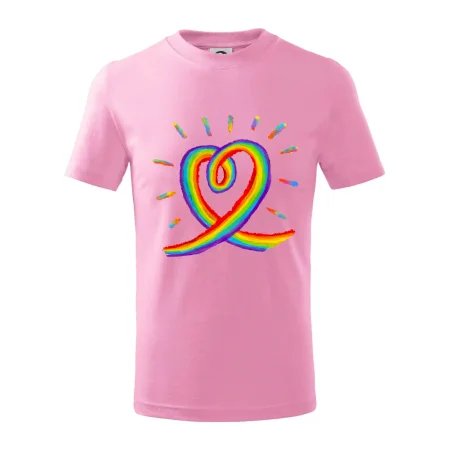 Srdce pride dúha kreslená