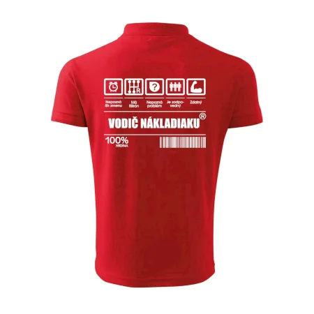 Čiarový kód - Vodič nákladiaku