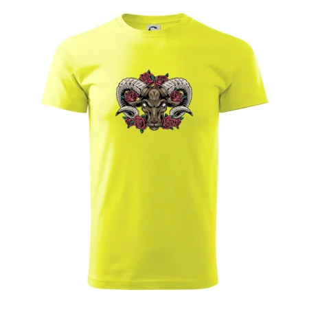 Hlava barana s ružami