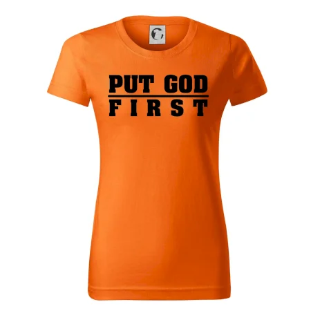 Put God first hrubý nápis