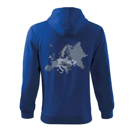 Mapa Európy - srdce v Ukrajine