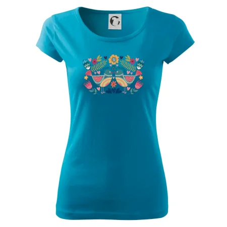 Folklór - dva farebné vtáčiky