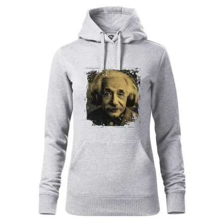 Albert Einstein so slúchadlami
