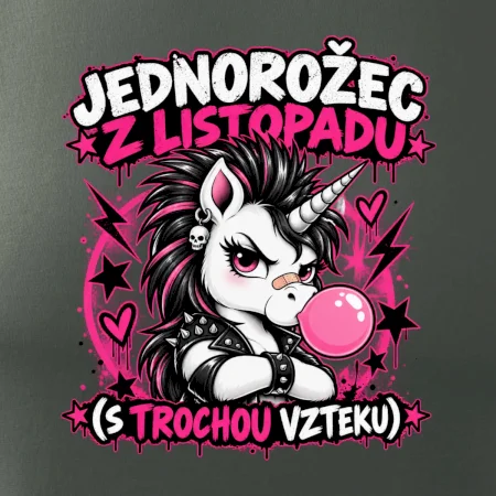 Novembrový punkový jednorožec s čírom