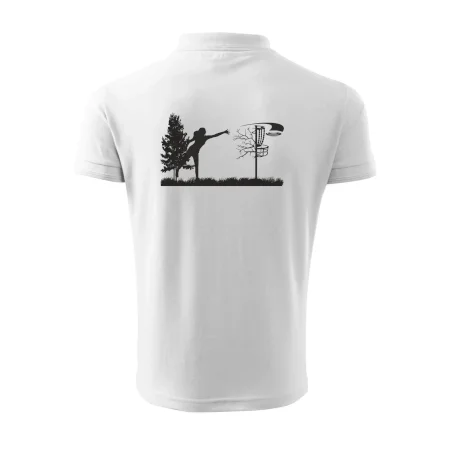 Disc golf - žena čierny obrázok