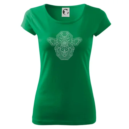 Steampunk včela čiernobiela