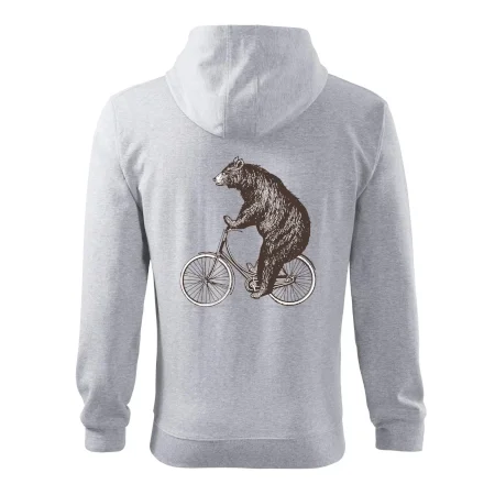 Medveď na bicykli