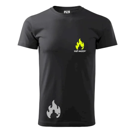 Hasiči - oheň - Váš názov - Prsník + chrbát