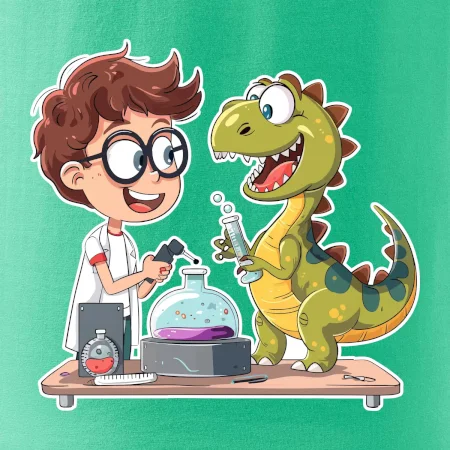 Chemik a dinosaurus - chlapec / holka