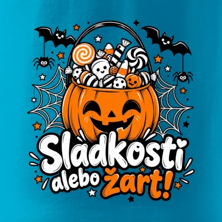 Sladkosť alebo žart tekvicový košík