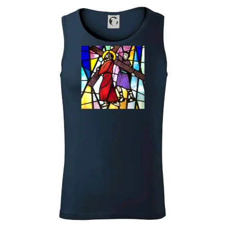 Vitráž - Ježiš a kríž