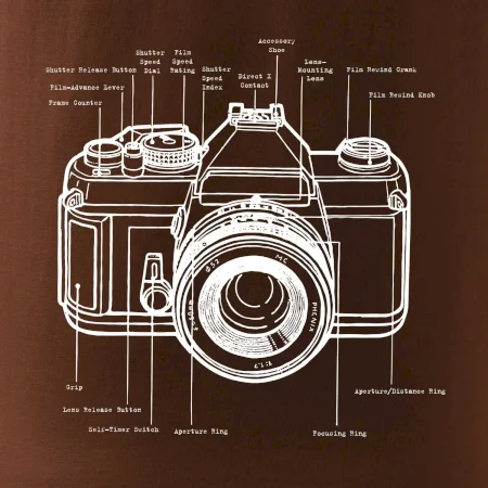 Nákres starý fotoaparát