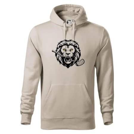 Floorball - Lev s hokejkou v tlamě