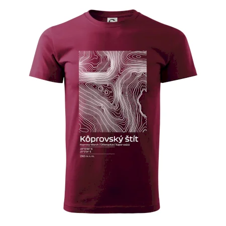 Kôprovský štít - vrstevnice v obdĺžniku