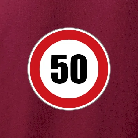 Dopravná značka - obmedzenie rýchlosti 50