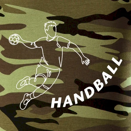Handball nápis šikmo