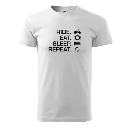 Ride Eat Sleep Repeat moto skúter
