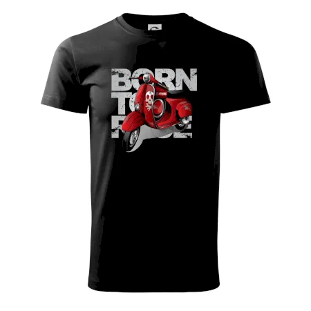 Scooter born to ride red