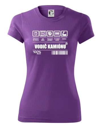 Čiarový kód - Vodič kamiónu