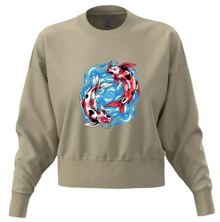 Yin & Yang Koi kapor - červený