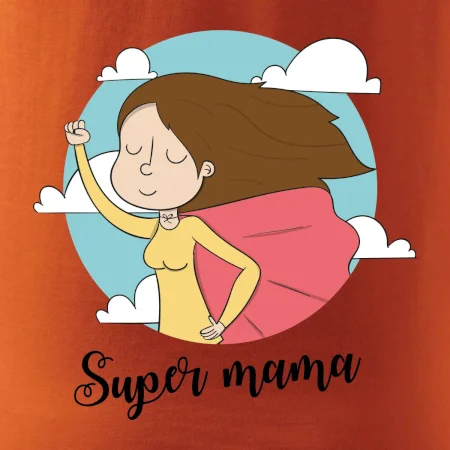 Kreslený obrázok Super mama