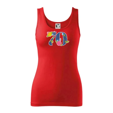 Kvetinové číslo kreslené - 70