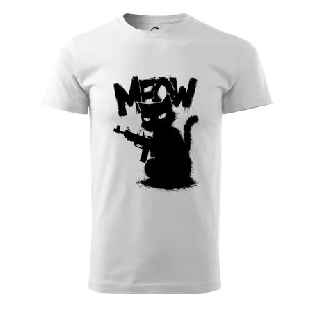 Meow mačka so zbraňou