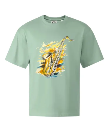 Saxofón maľovaný