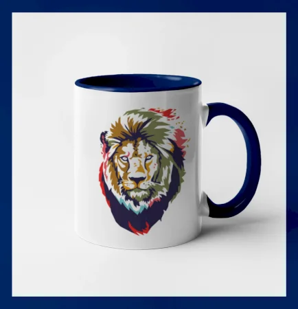 Hlava leva kreslená jednoduchá