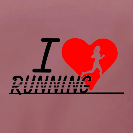 I love running dievča