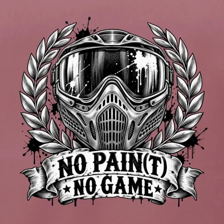 No Paint, No Game – motív s maskou