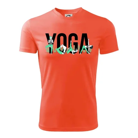 Yoga nápis farebný